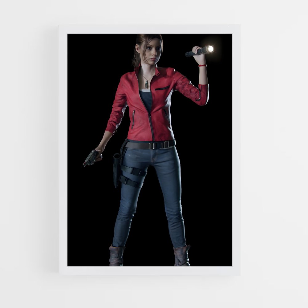 Poster Claire Redfield : Survivante des Ombres – affiche Resident Evil (vue 3)
